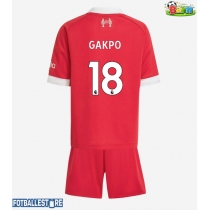 Liverpool Cody Gakpo #18 Hjemmedraktsett Barn 2025-26 Kortermet (+ Korte bukser)